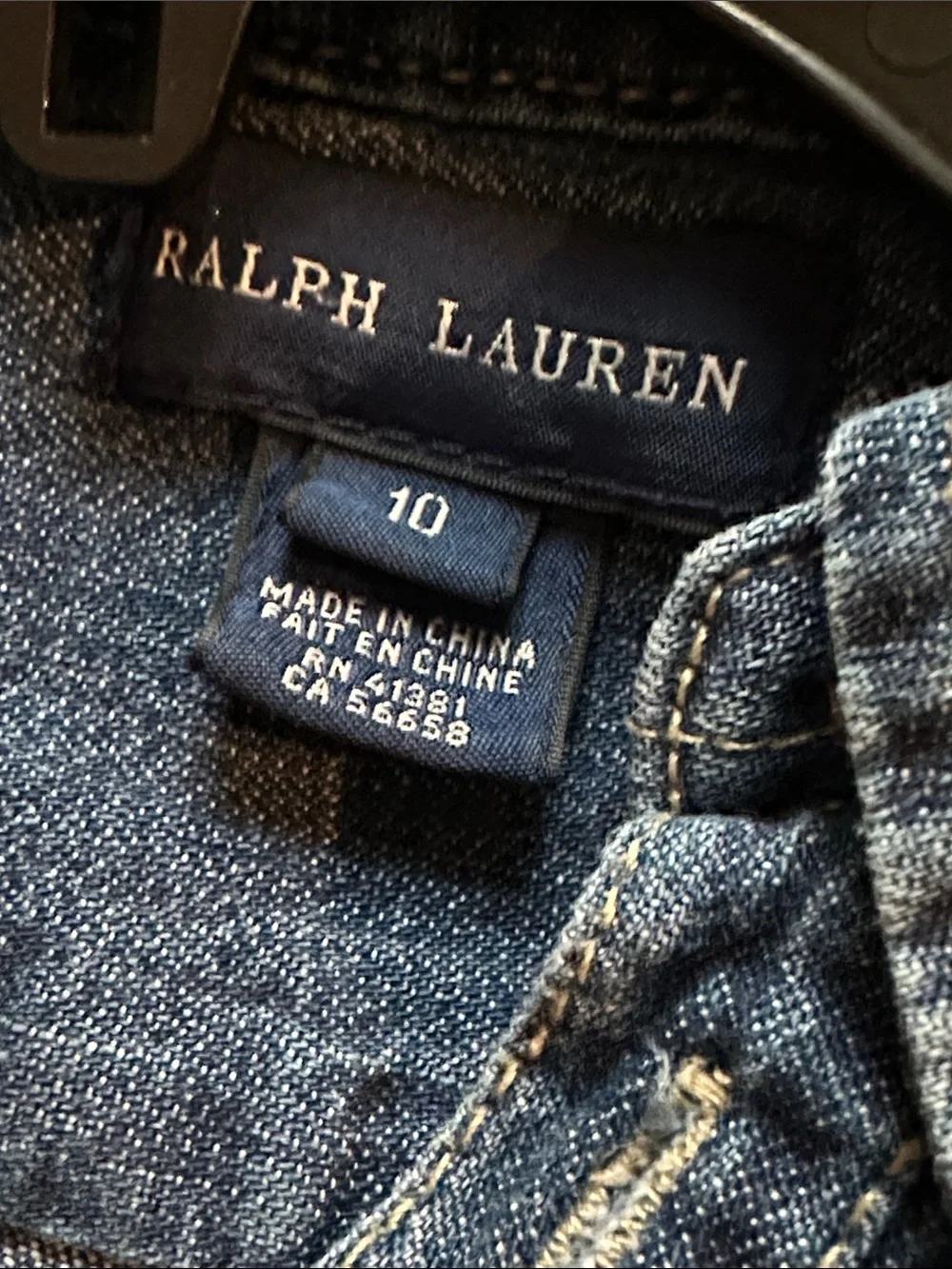 Ralph Lauren Girls 10 Denim Chambray Shirt Dress Pony Logo Fit Flare